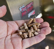 Grilling with wood pellets